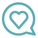 Icon – Herzsprechblase