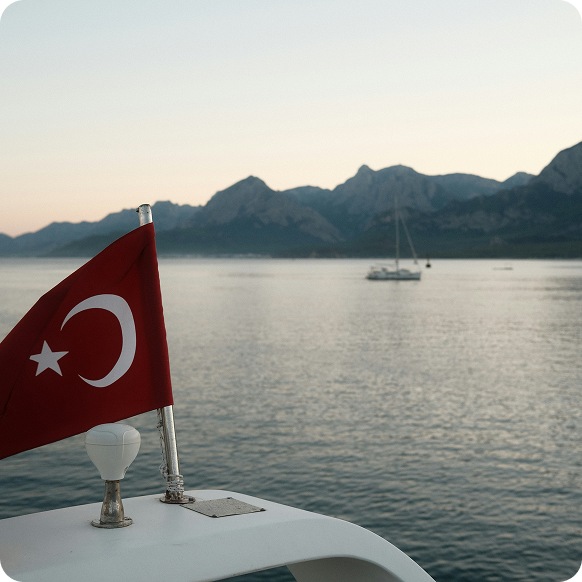 5 Schritte and die türkische Riviera